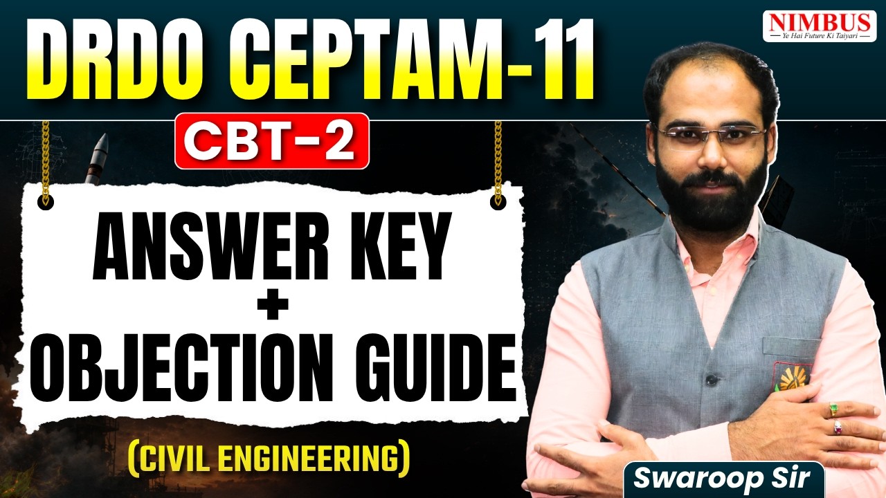 🚨 DRDO CEPTAM-11 CBT-2 Answer Key Out | Objection Process Explained (CE) By Swaroop Sir