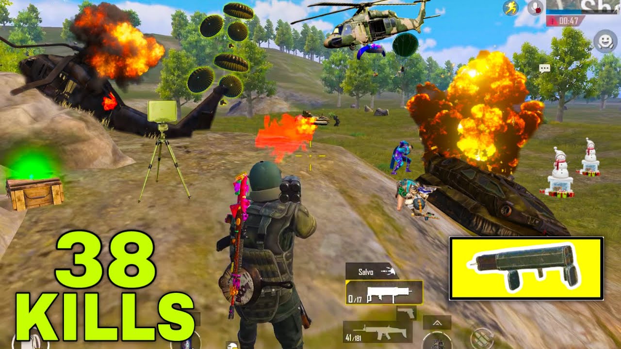M202 vs Full Campers Helicopter,+ Tank,+ Hovercraft Squad Battle War in Payload 3.0🔥 || PUBG MOBILE