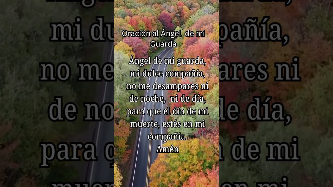 ORACI&Oacute;N AL &Aacute;NGEL DE MI GUARDA