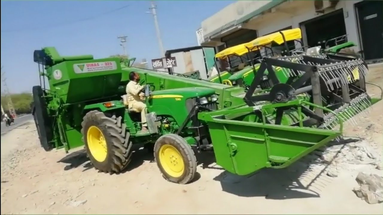 John deere 5310 mini combine harwester