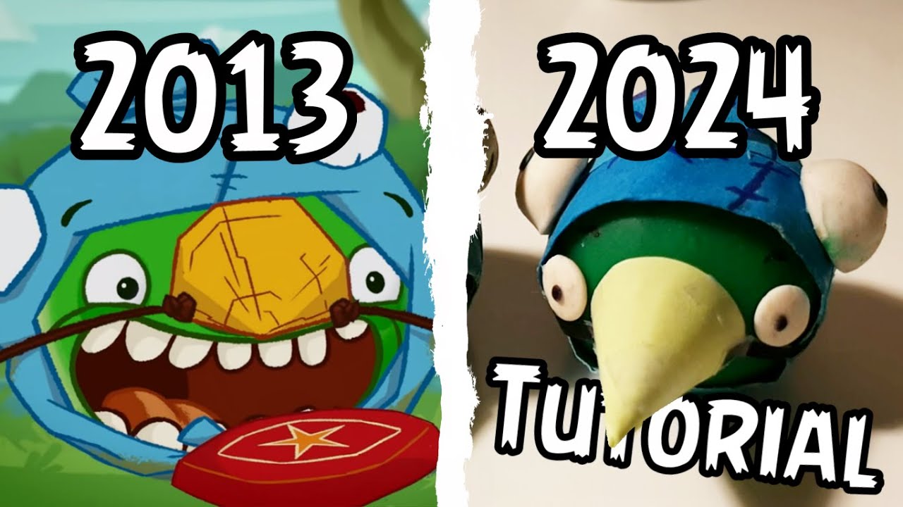 Angry Birds Toons Piggy Mc'Cool Clay Pig Tutorial