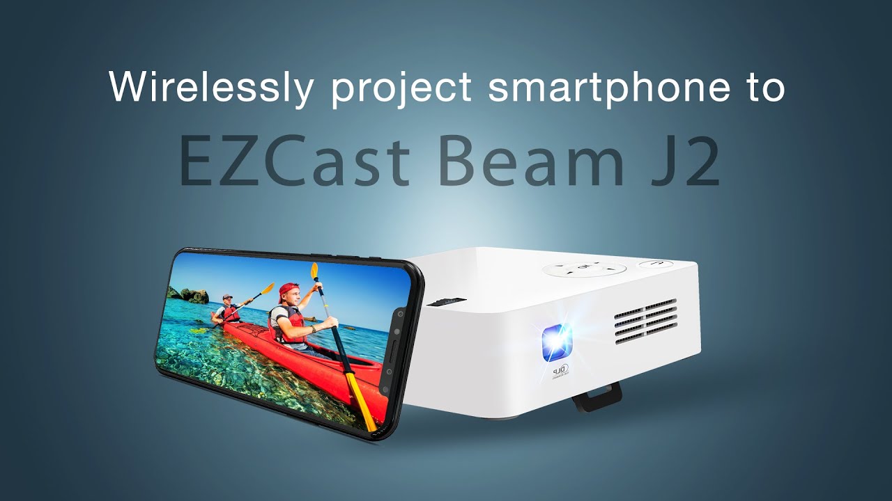 Как беспроводным способом проецировать изображение с iPhone и Android на EZCast Beam J2