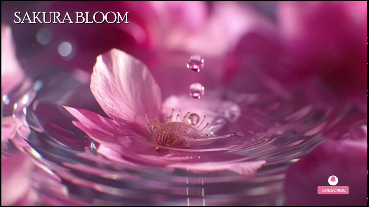 🔴 桜ブルーム – 癒しのピアノと日本の自然音 | 瞑想と安眠の音楽 Healing piano + nature sounds Jepang.