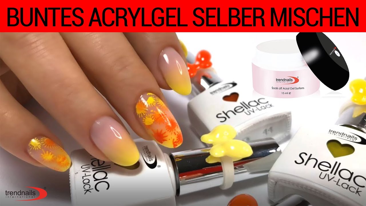 Buntes Acrylgel selber mischen 🎨 | Acrylgel von trendnails | Wie kreiere ich ein farbiges Acrylgel ❓
