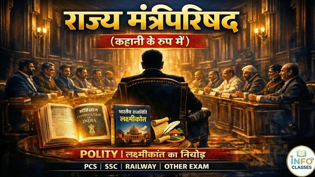 राज्य मंत्रिपरिषद (State Council of Ministers) - कहानी के रूप में | M.Laxmikanth | PCS, SSC, Railway