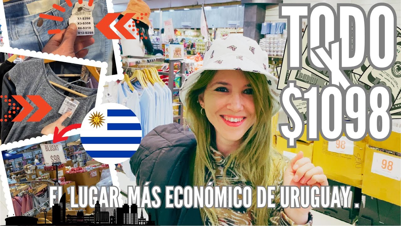 Compramos todo por 1098 pesos, el lugar más económico de URUGUAY.