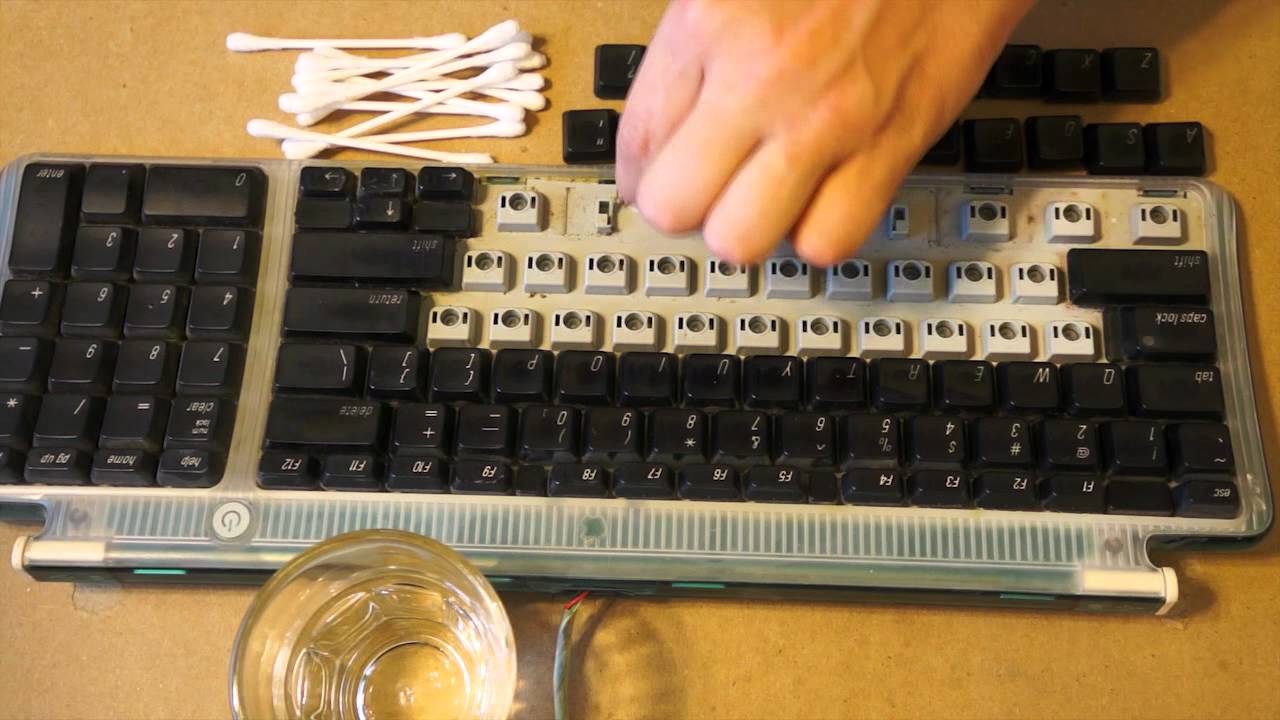 Детальная чистка клавиатуры — ASMR