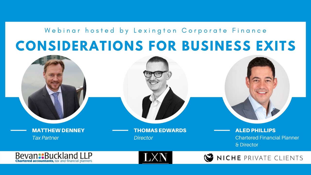 Webinar: Considerations For Business Exits