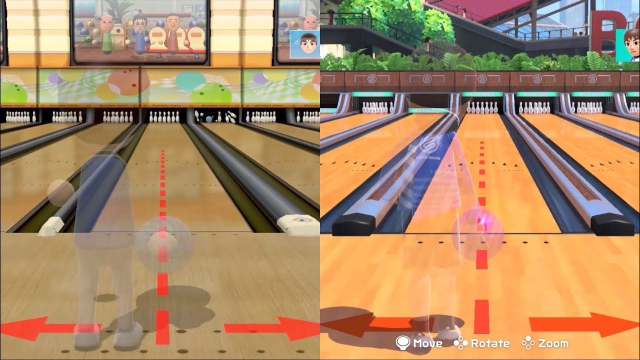 Wii Sports Club Bowling vs Nintendo Switch Sports Bowling Comparison