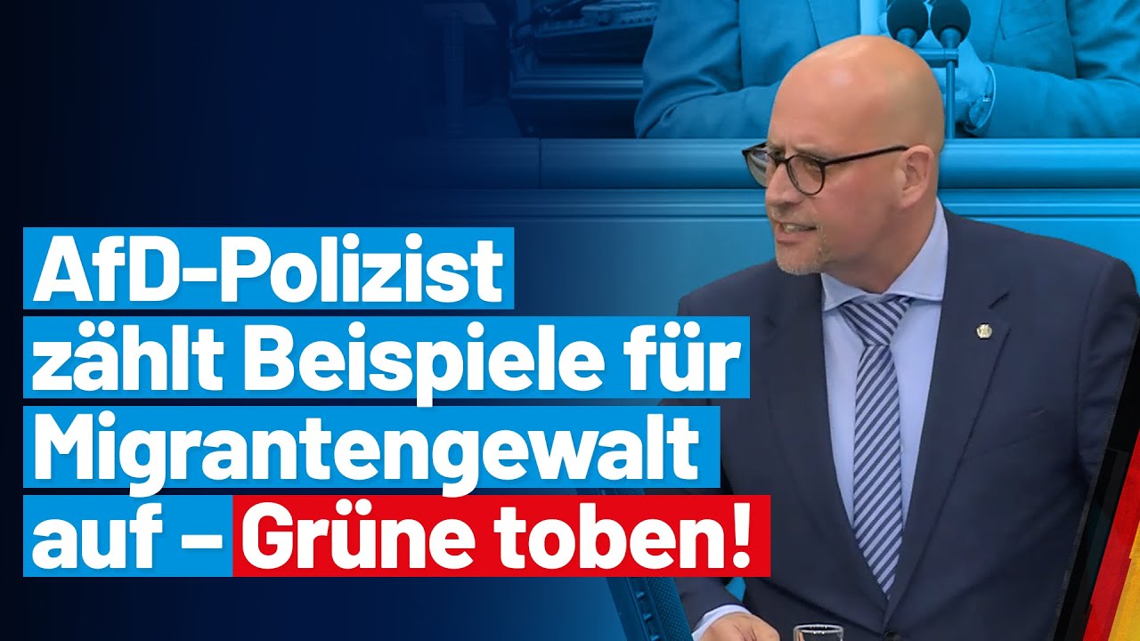 Sascha Lensing mit Klartext-Rede zur Messergewalt! - AfD-Fraktion im Bundestag