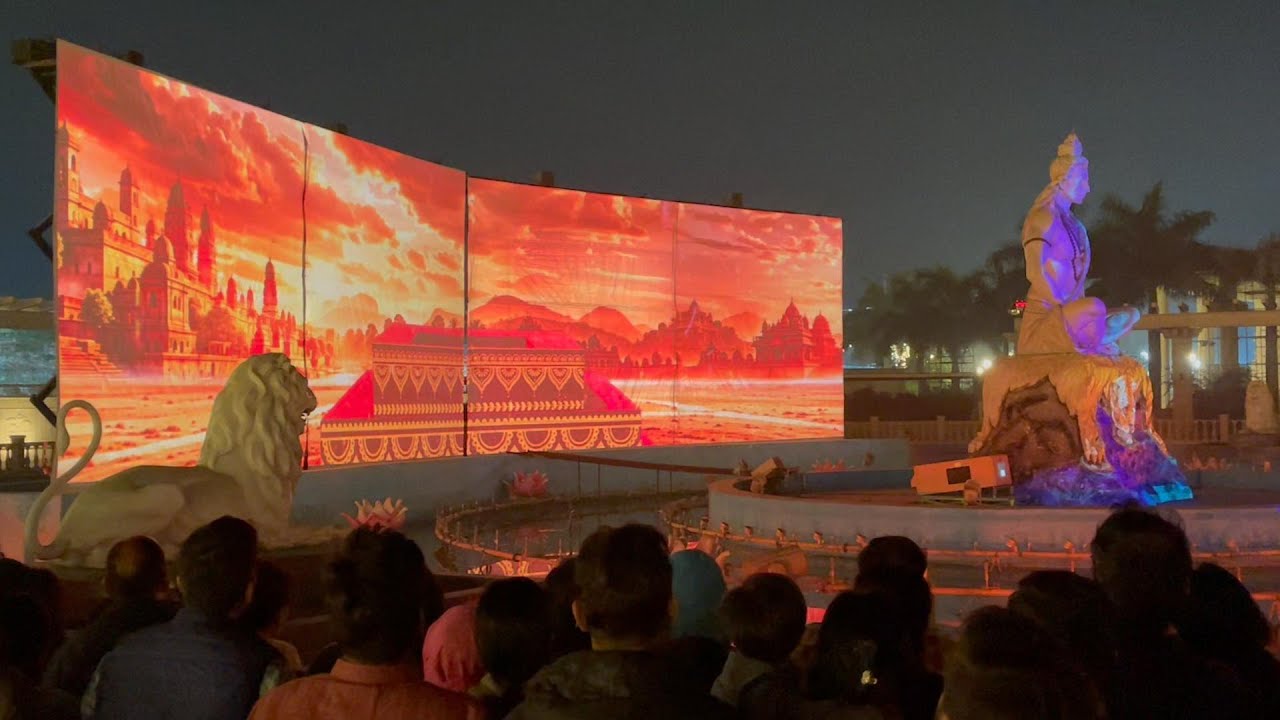 12 Jyotirling Yatra, Mahakal Mahalok Corridor Laser Show and fountain show Ujjain 19 January 2026