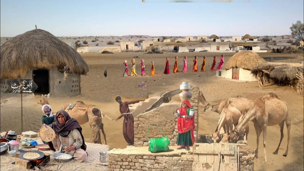 Desert Women Morning Routine | Village Food | Desert of Pakistan | Culture of Pakistan