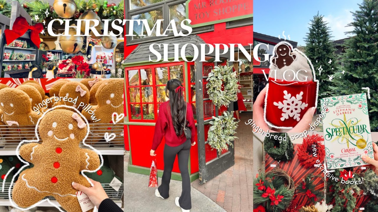 Cozy Christmas Shop with Me 2024 🎄🎁: TJ Maxx Homegoods, Target, Barnes & Noble, decor haul | Vlogmas