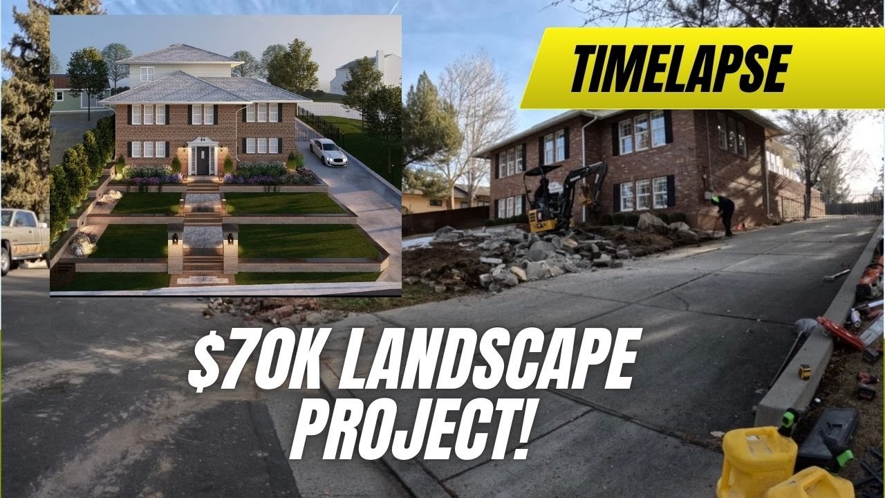 $70k Landscape Project VLOG AND TIMELAPSE! (Part 1)