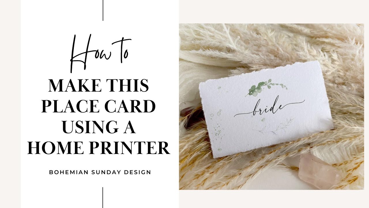 WEDDING DIY Deckle Edge Place Card Tutorial