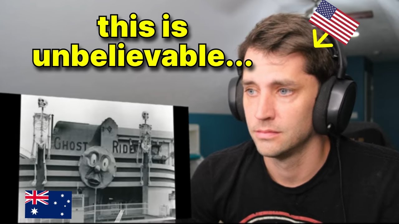 American reacts to The Luna Park Ghost Train Fire