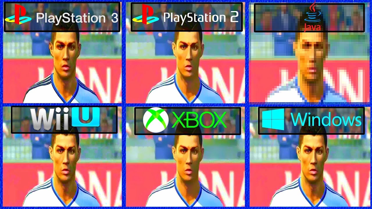 PES 13 (2013) PC Windows vs PS2 vs PS3 vs Xbox 360 vs Wii vs Java