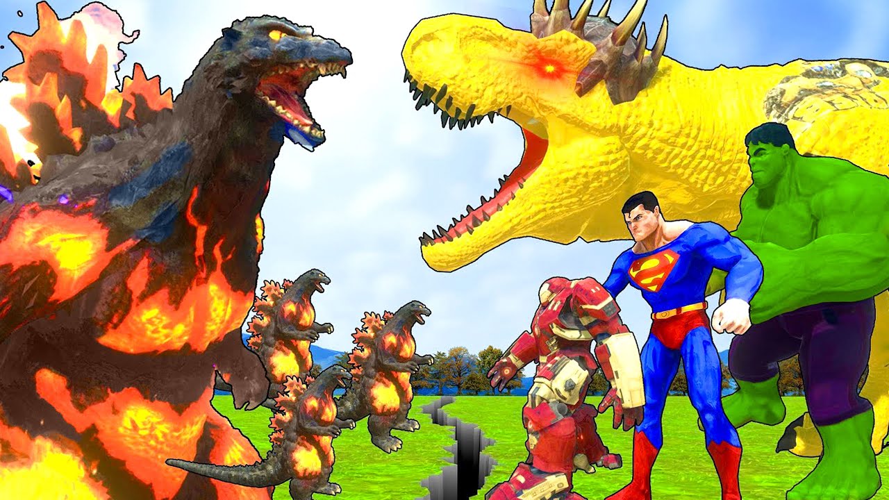 All Spiderman T-Rex vs SuperHero Dinosaurs Battle in Jurassic World | Jurassic World Rebirth 2025