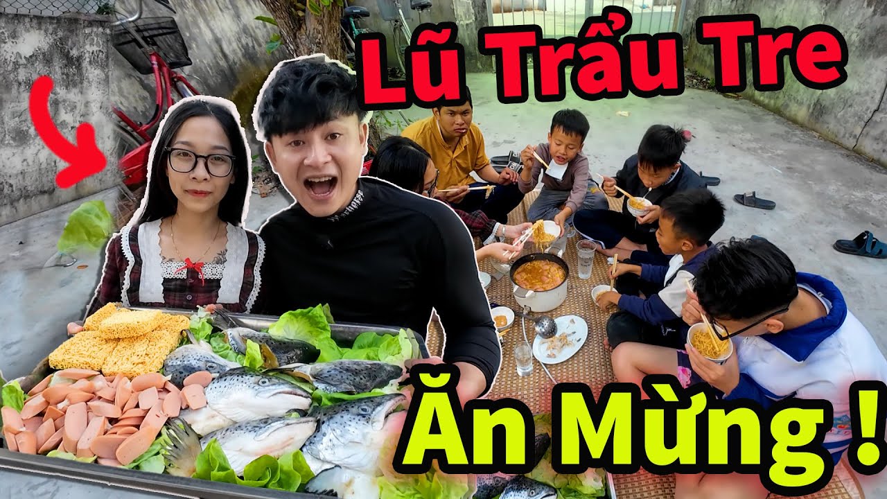 Hậu Cáo Và My Đãi Lũ Trẩu Tre Lẩu Hải Sản Bá Cháy || Ăn Mừng !