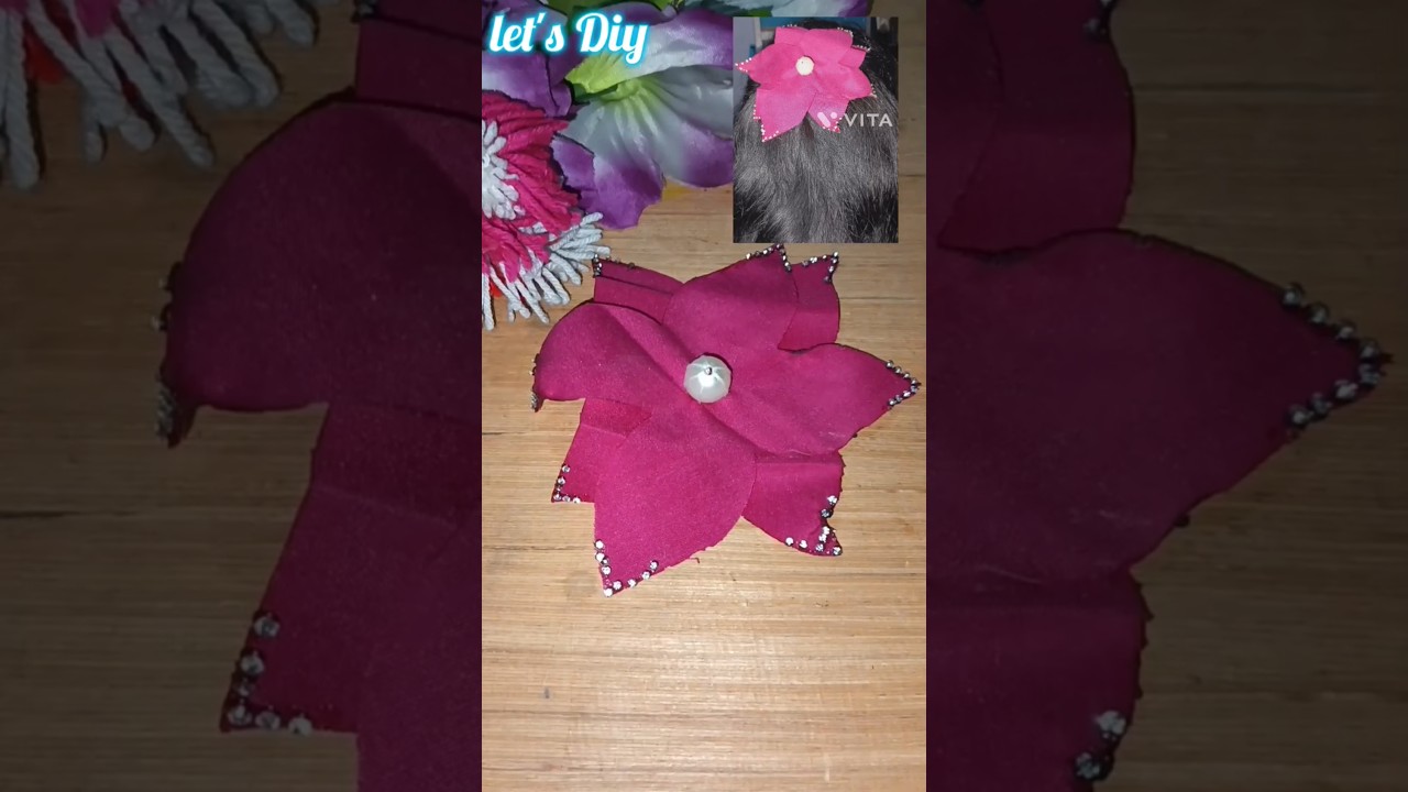diy this amazing 🤩 hair accessory 😍😊#letsdiy