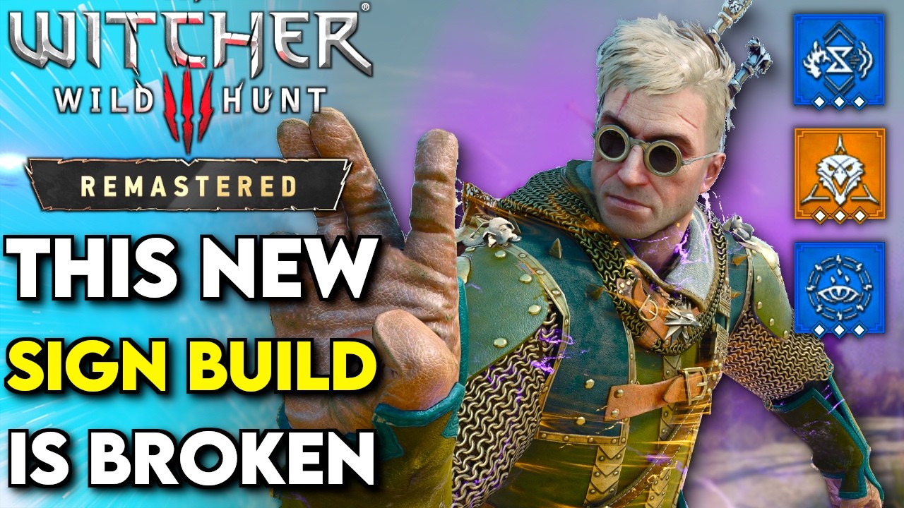 Лучший билд на Знаки в The Witcher 3 Remastered! | Гайд и советы по билду Грифона на Знаки в Ведь...