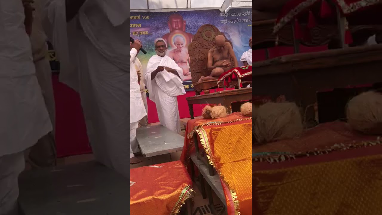 आचार्यश्री के दर्शन करते आरके मार्बल्स के मालिक अशोक पाटनी जी
