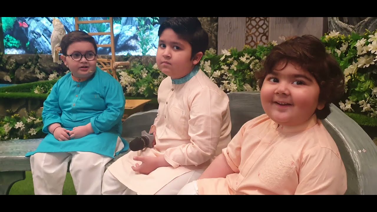Cute Umer shah Ahmad Shah And Abubakar behind the Scenes Shan e Ramzaan 2021 Roza Khusai