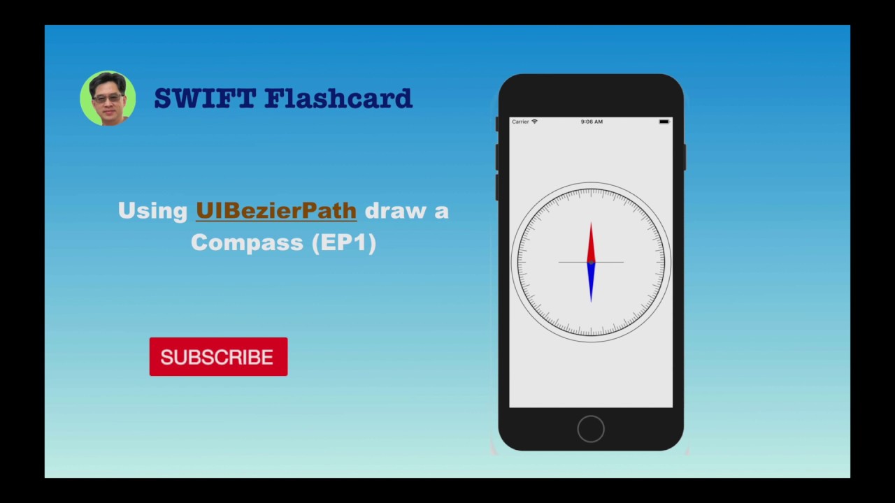 Using UIBezierPath to Draw a Compass