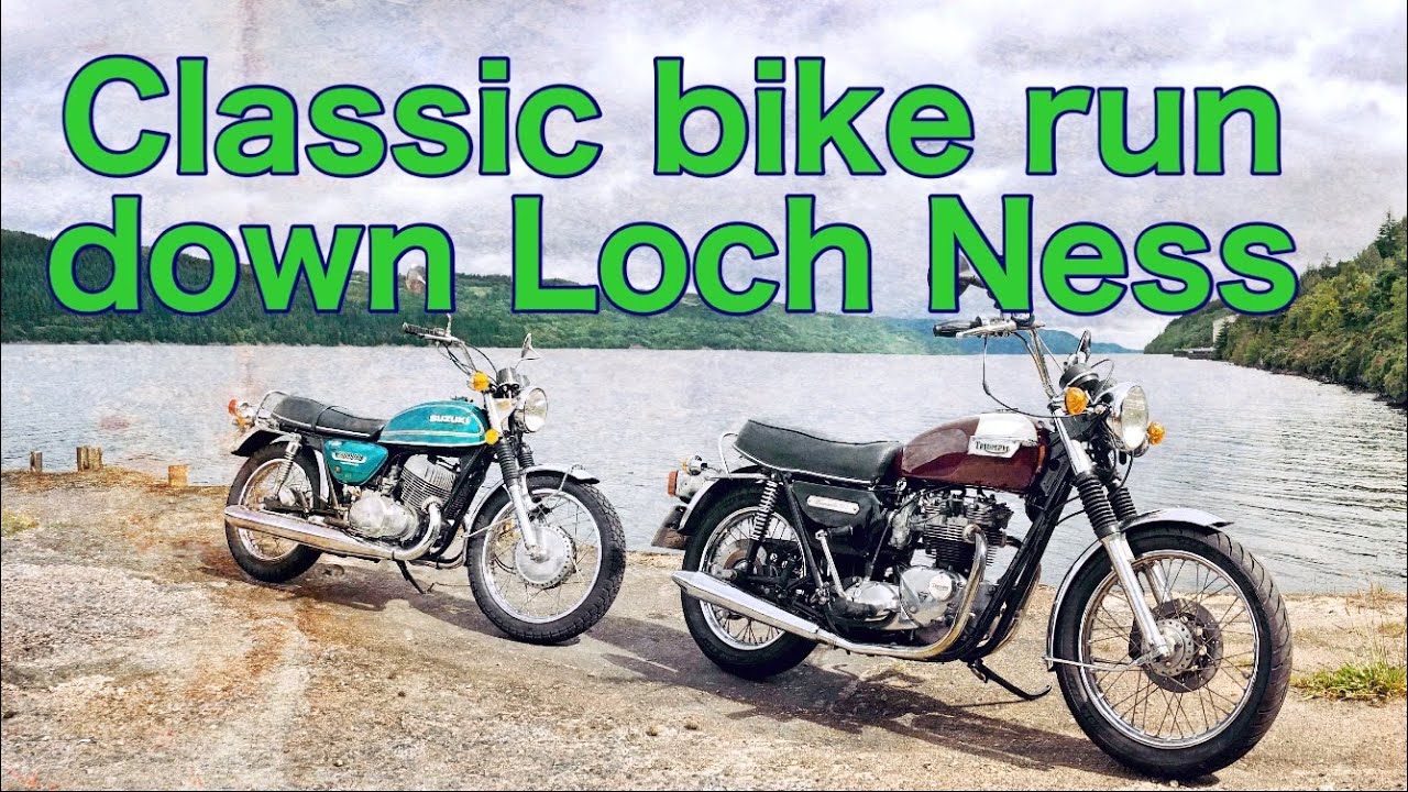 Classic bike run down Loch Ness