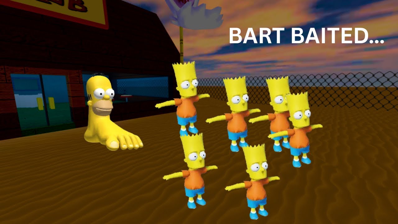 be careful… he could be BART BAITING… (Roblox You vs. Homer)