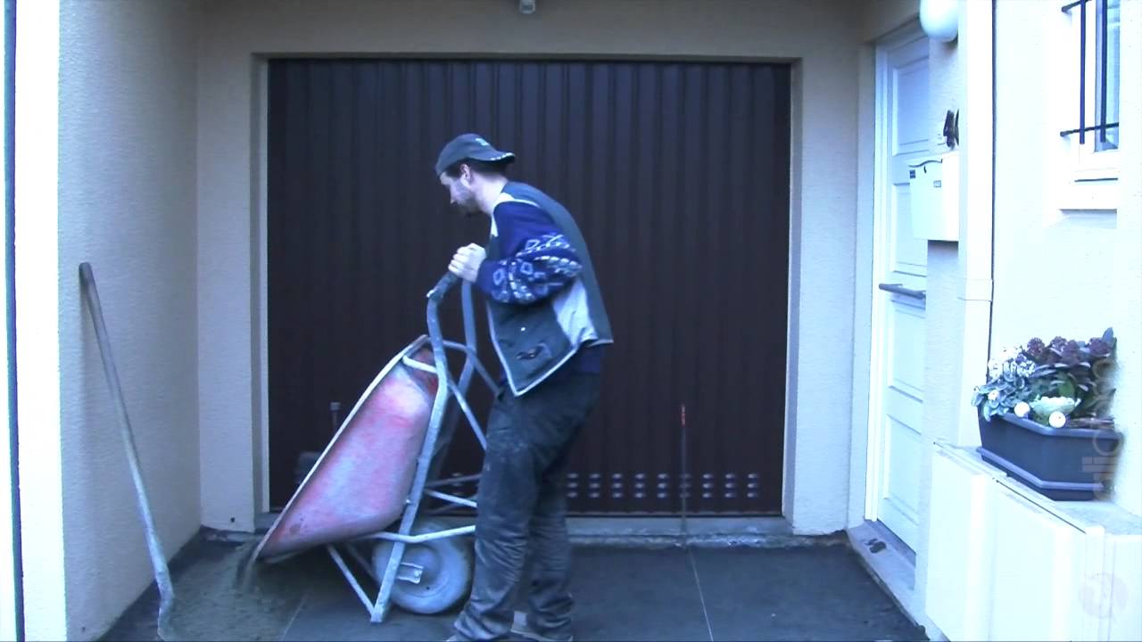 Réalisation d'une entrée de garage en pavés - Société DPK