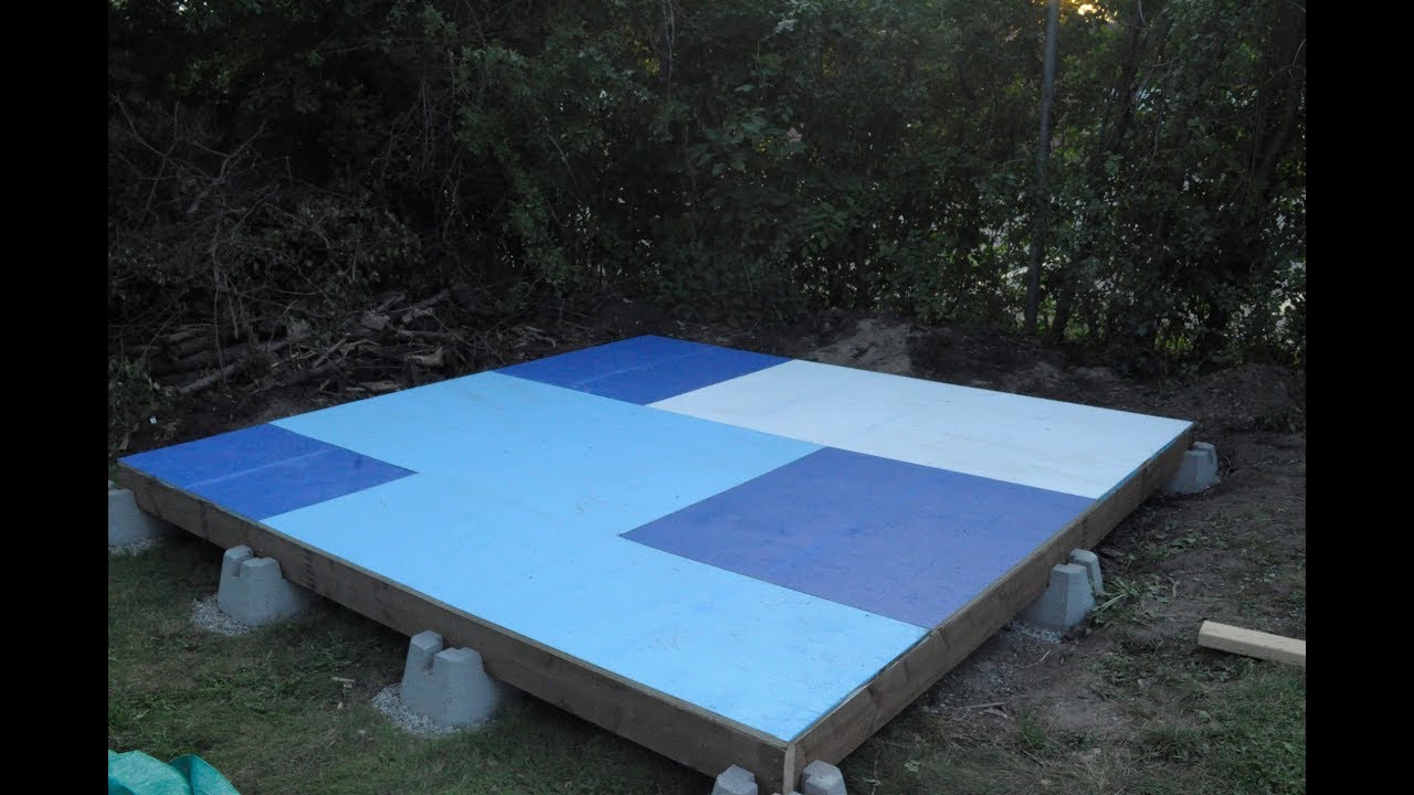 Amateur Shed Build Part 3 The Flooring