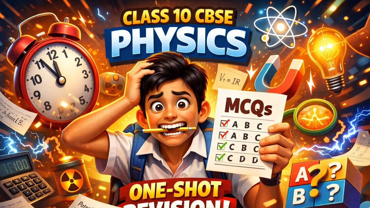 Class 10 CBSE Physics MCQs | One-Shot Board Revision Set 01