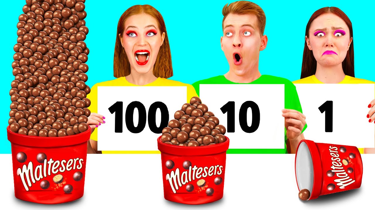 100 Слоев Еды Челлендж | Забавные Лайфхаки с Едой от DuKoDu Challenge