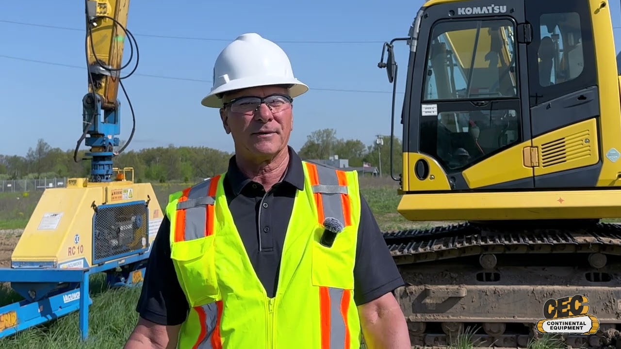 PJ Steel Pipeline Construction Trusts Komatsu Machines & Vacuworx Vacuum Lifting Equipment from CEC