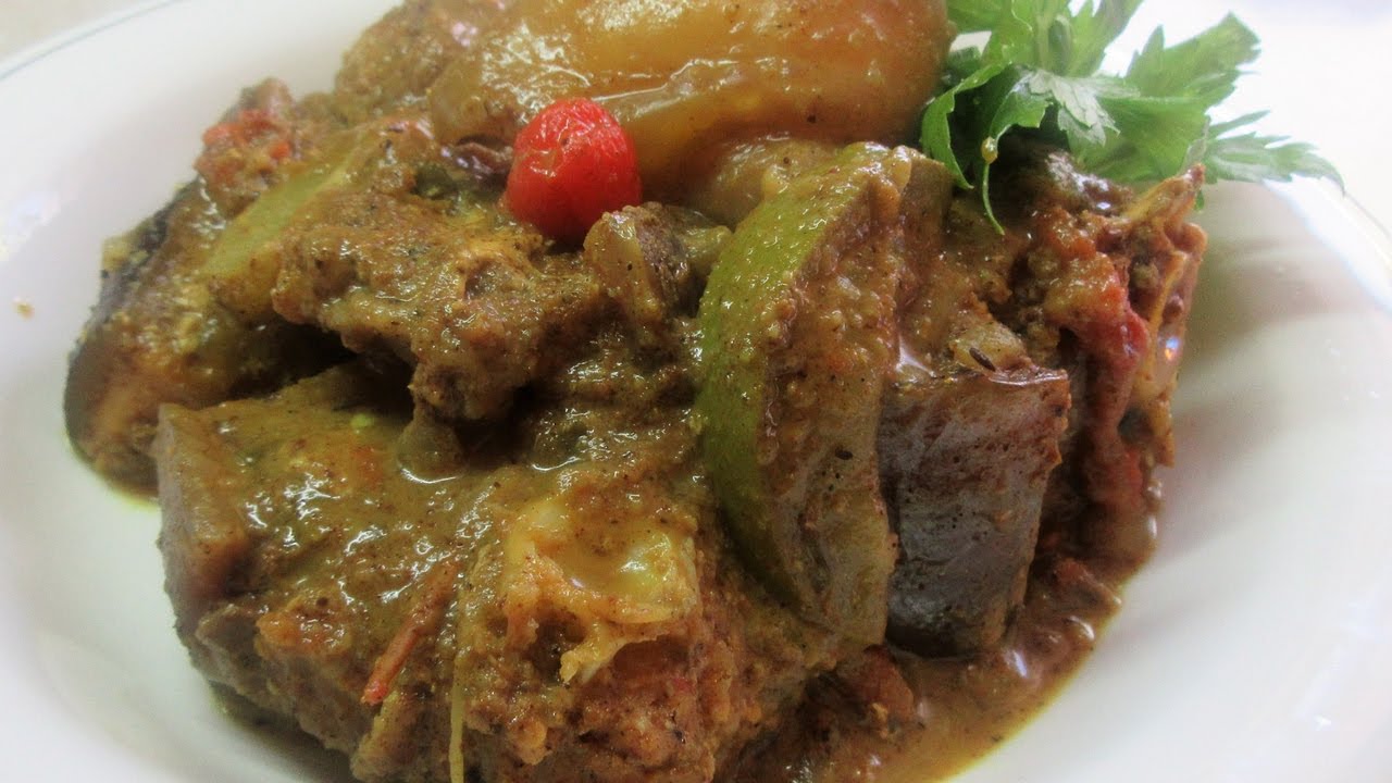 Gillbacker Fish Curry with Green Mango. step by step Recipe Video II Real Nice Guyana.