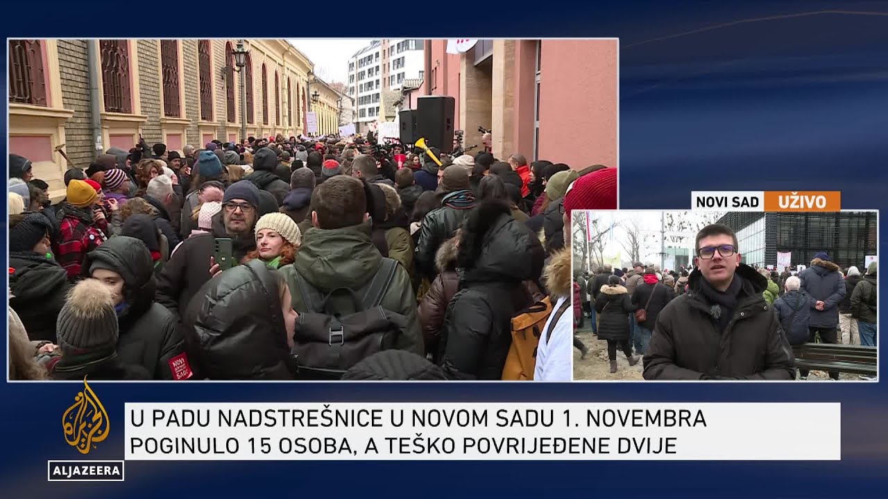 Hiljade ljudi na skupu u Novom Sadu: Traži se smjena rektora Univerziteta
