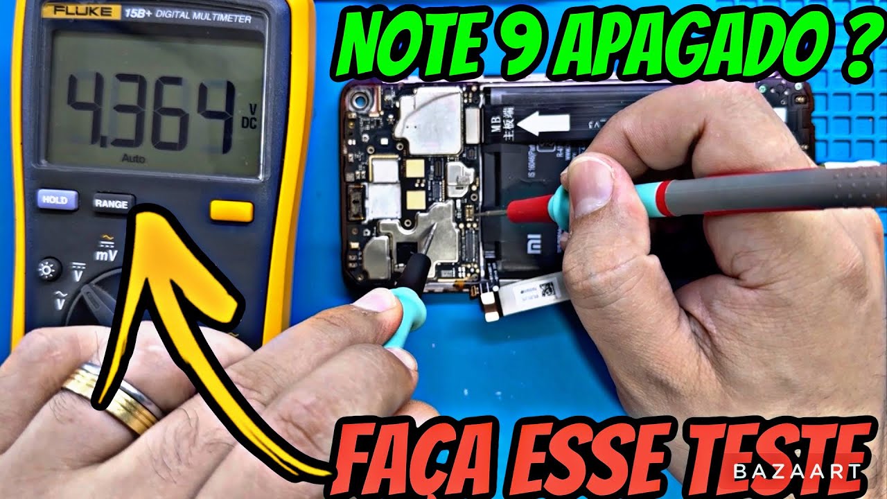 Xiaomi Redmi Note 9 Não liga | Reparo de placa