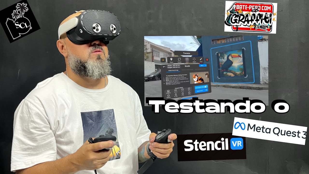 #vlog - Testando o META CAST com o @StencilVR1  no Graffiti