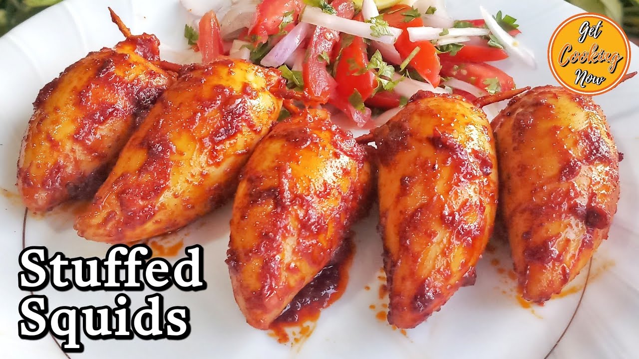 Tasty Stuffed Squids Recipe | Best Goan Recheado Stuffed Squids | Stuffed Calamari | Fish Recipes