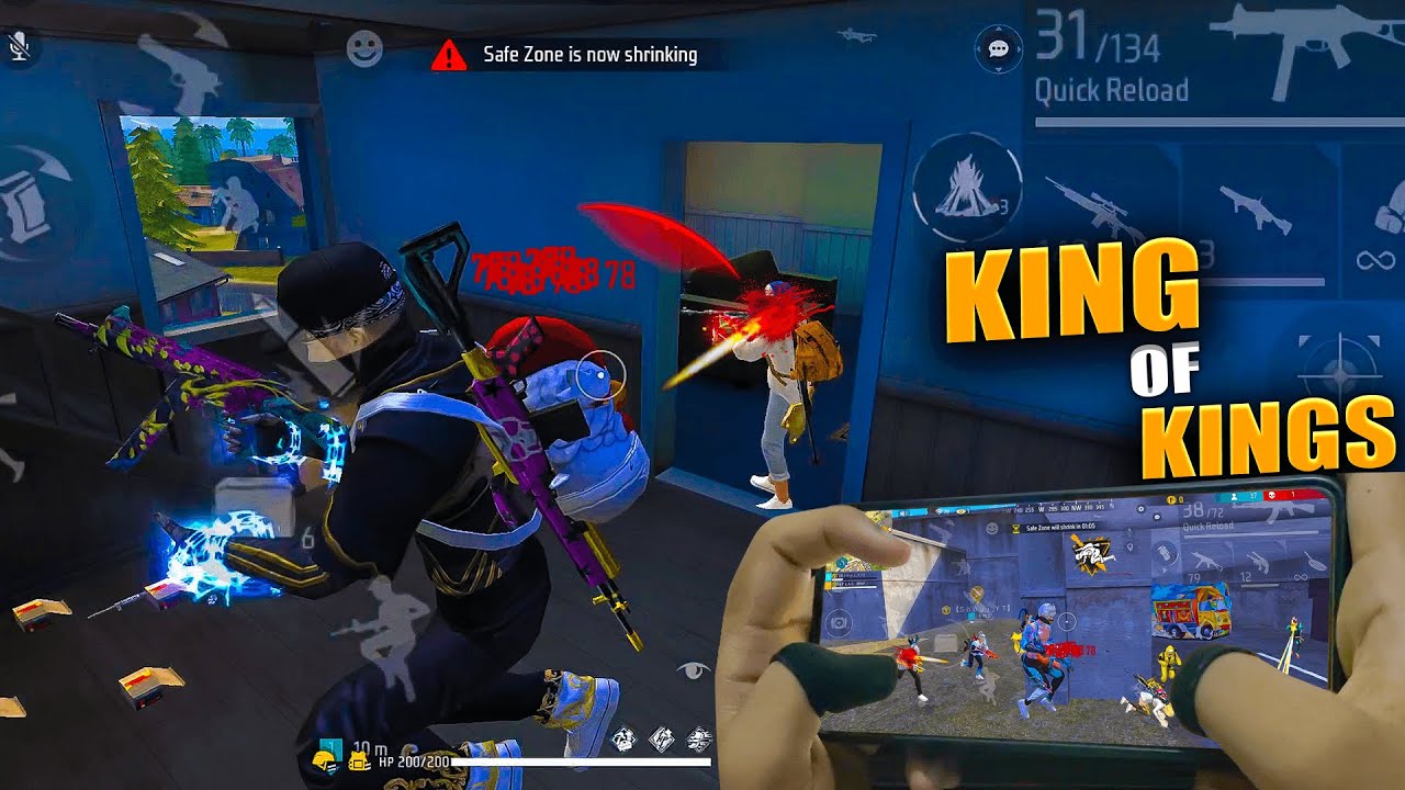 KING OF KINGS 💪 Solo Vs Squad 🪂 [ Full Gameplay ] iPhone⚡Poco X3 Pro📲 4FLAG GAMER