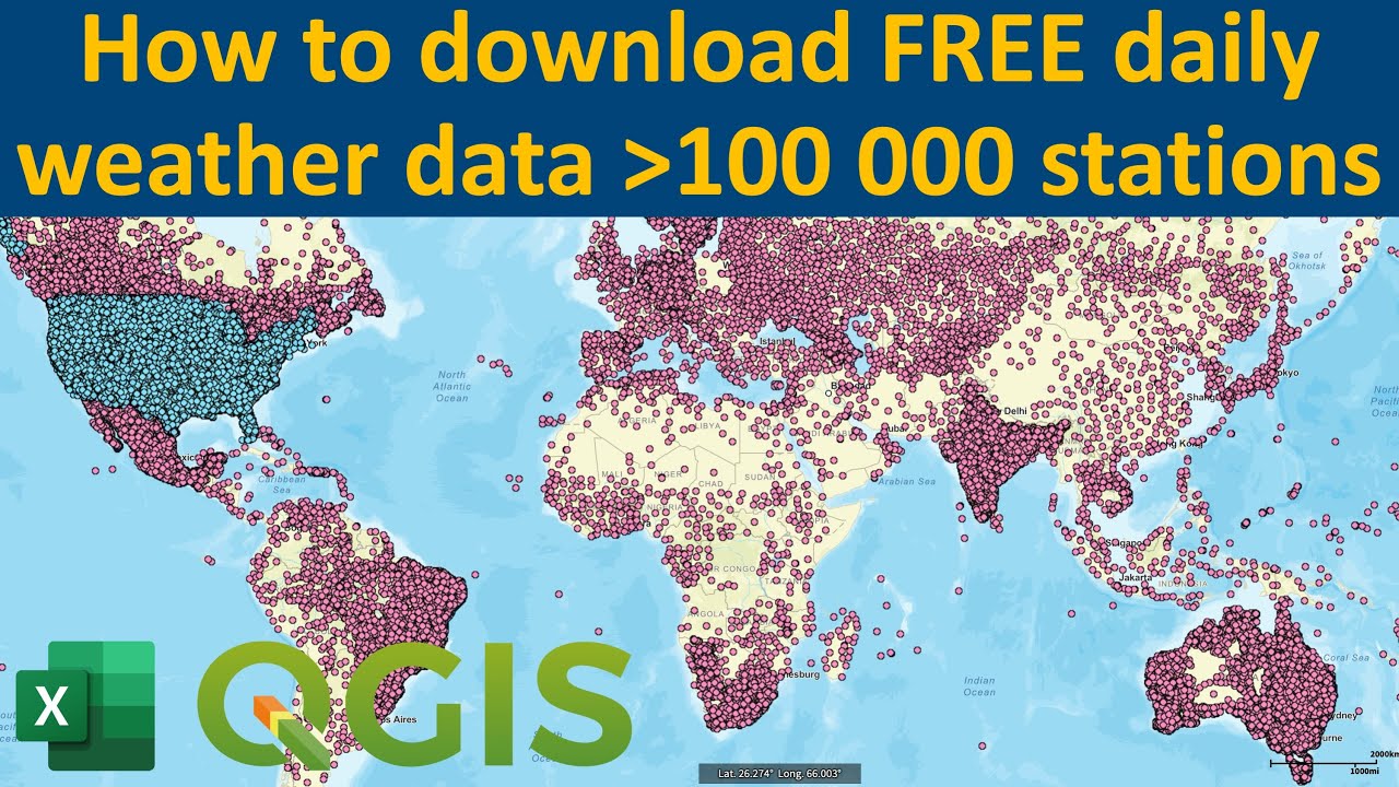 Как БЕСПЛАТНО загрузить ежедневные данные о погоде со 120 000 станций по всему миру (GHCN-Daily)
