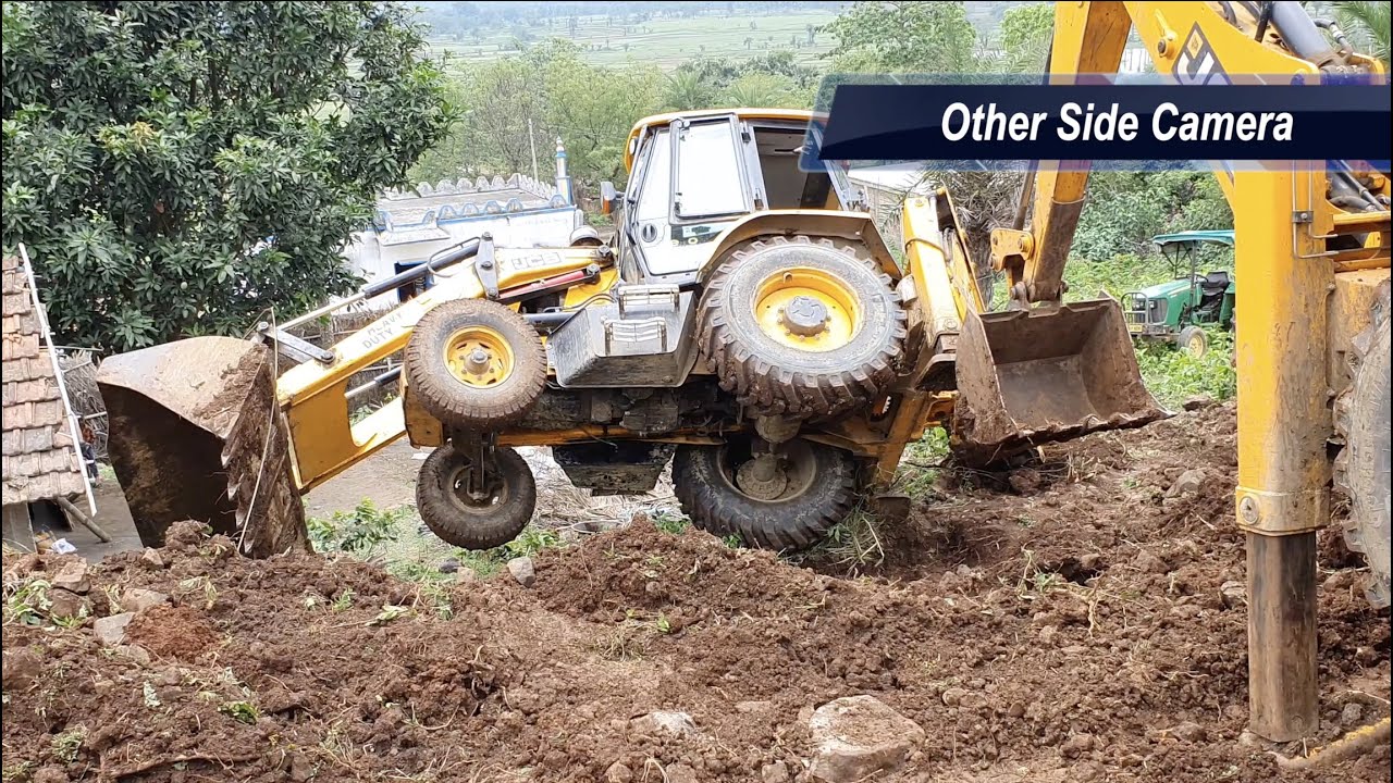 JCB Machine Accident Final Part | Jcb 3dx Backhoe Got Accident | Rescue By Another Jcb 3dx Backhoe.