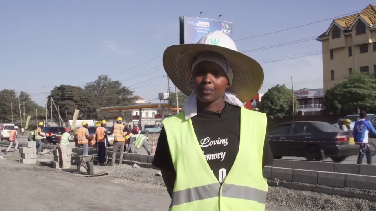 Wambui Kinoti  Civil Engineer working on the Phase 1 of the Ngong Road Dual Carriage project