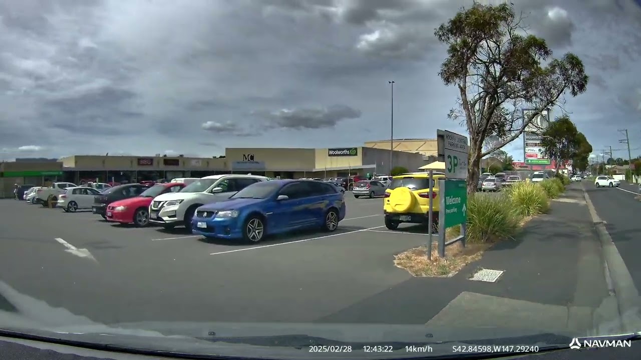 Driving Tasmania Woolworths run West Moonah to Moonah Hobart