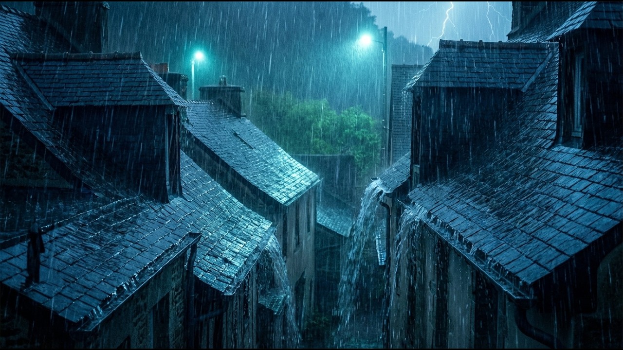Ultimate Thunderstorm Experience Heavy Rain on Roof | Relaxing Rain Sounds & Sleep White Noise