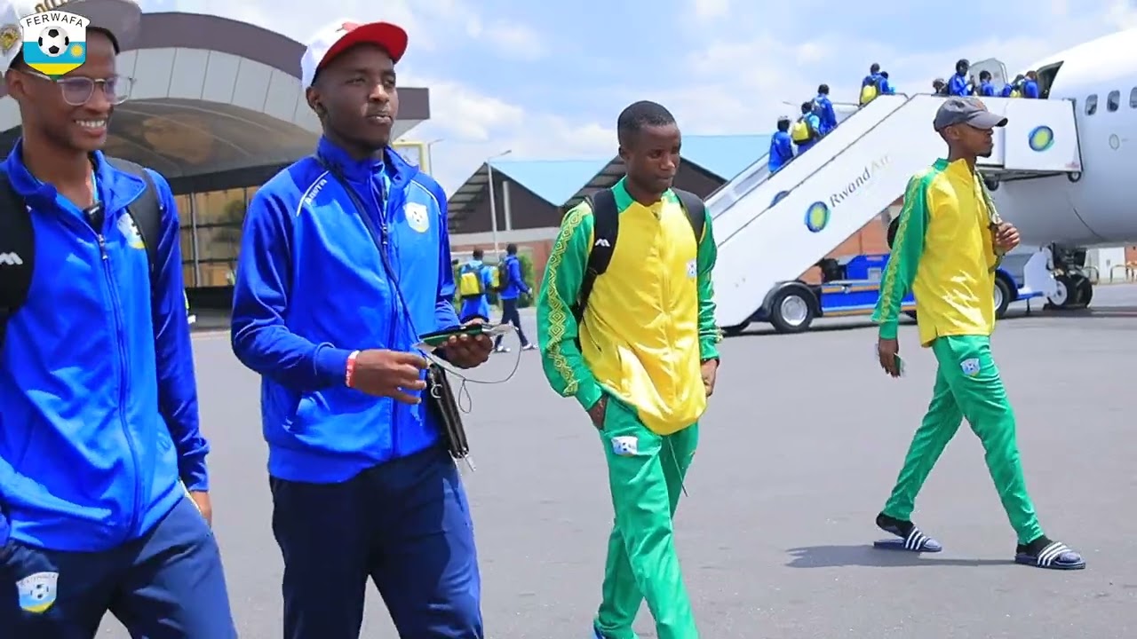 Kigali to Addis ababa, urugendo rw'Amavubi U17  ajya muri CECAFA mu mashusho