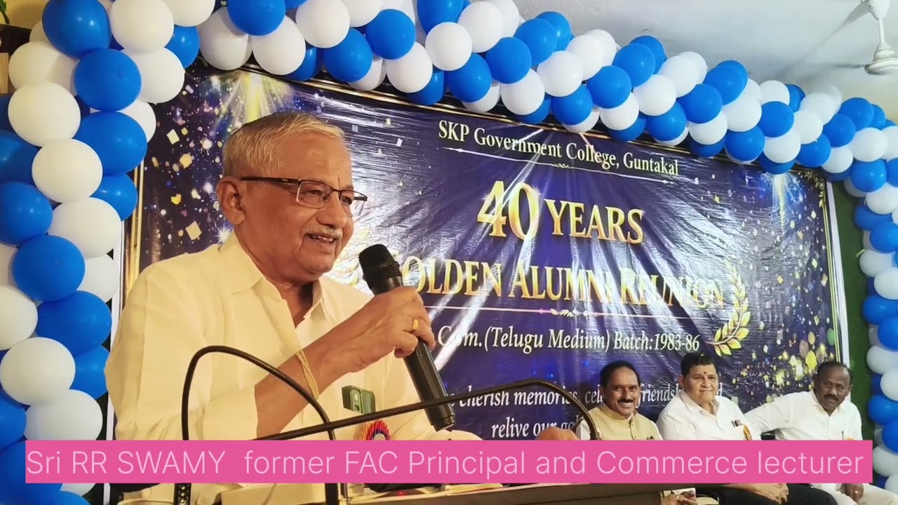 RR SWAMY sir Speech 