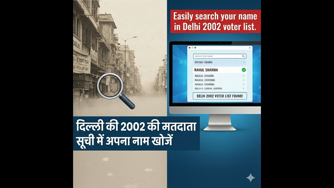 Search Voter Name in Delhi 2002 Voter List (Delhi SIR)