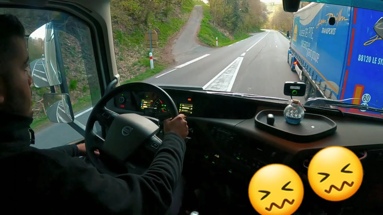 Drive a Volvo FH through the north east of France   (كاد أن يتجمّد برداً لولا مساعدتي)  🇲🇦🤝🇱🇹
